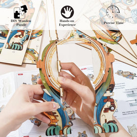 Jollitot wall clock puzzle instruction guide ensures smooth assembly