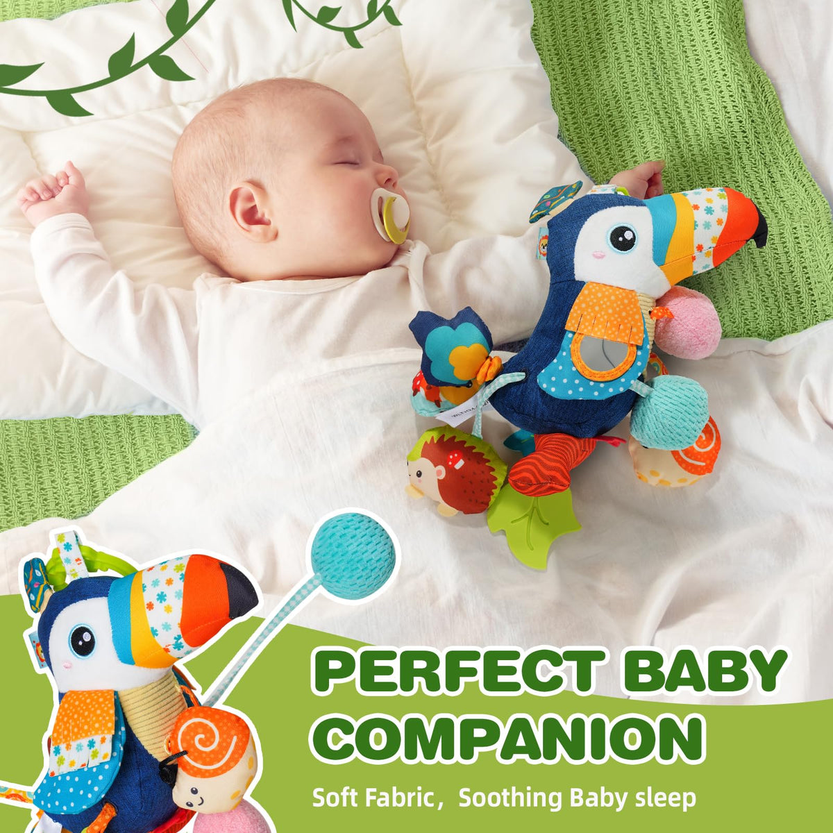 Jollybaby attach-to-stroller or play gym for on-the-go play.