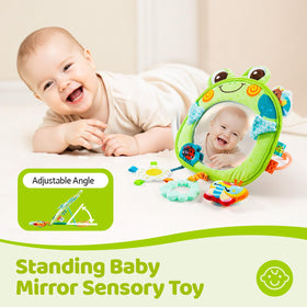 Jollybaby frog anti-slip buckles secure the toy.
