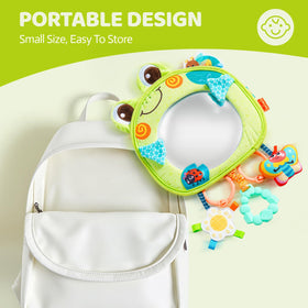 Jollybaby frog travel-compact fold fits diaper bag.