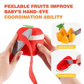 Jollybaby soft oranges highlight vibrant color and tactile texture for early sensory exploration.