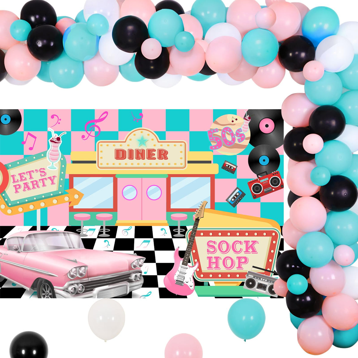 Jollyboom 50s backdrop creates retro photo moments for parties