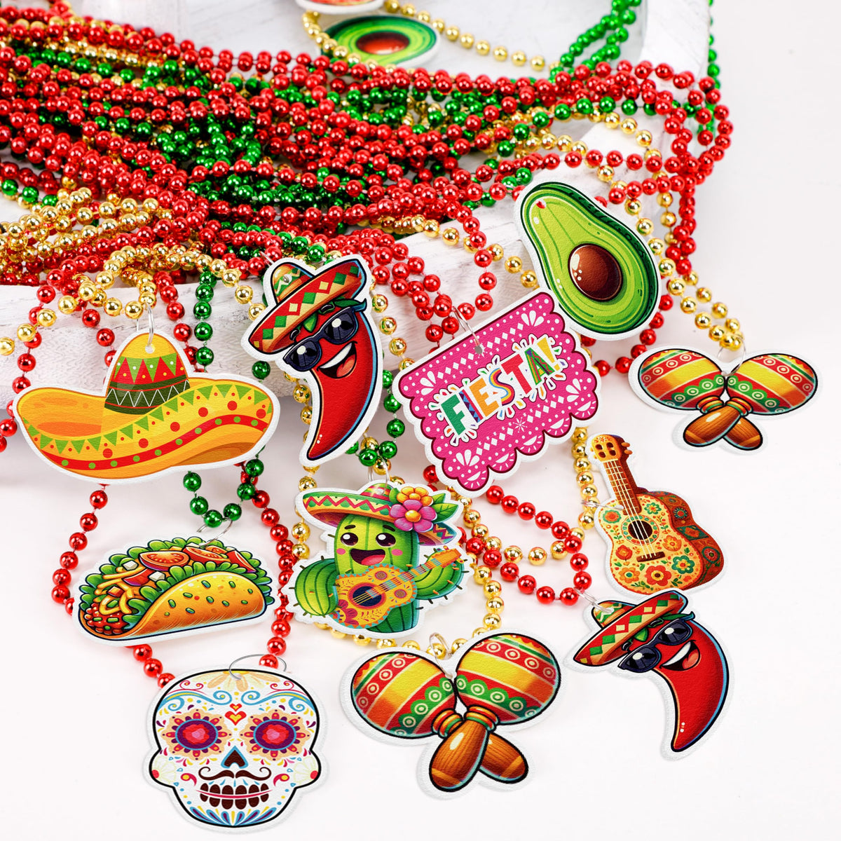 Jollylife mask necklace complements adult party outfits and photo moments