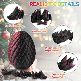 JOMBY detailed 3D-printed dragons showcase lifelike scales and articulated joints.