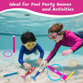 Jomi and Jolly diving rings in bright colors for better coordination.