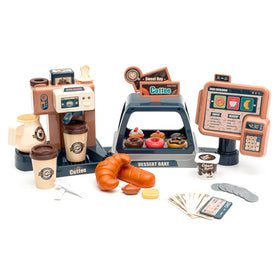 Jomifin pretend play coffee maker toy with realistic sounds for imaginative play