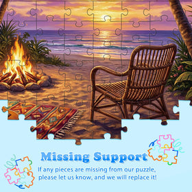 Jomzuci large-piece design aids easy handling and group puzzle sessions