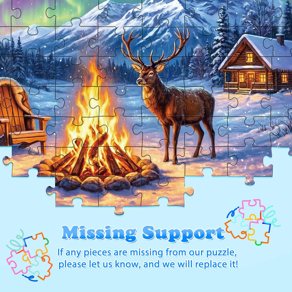 Jomzuci family puzzle time image promotes screen-free bonding and shared achievement.