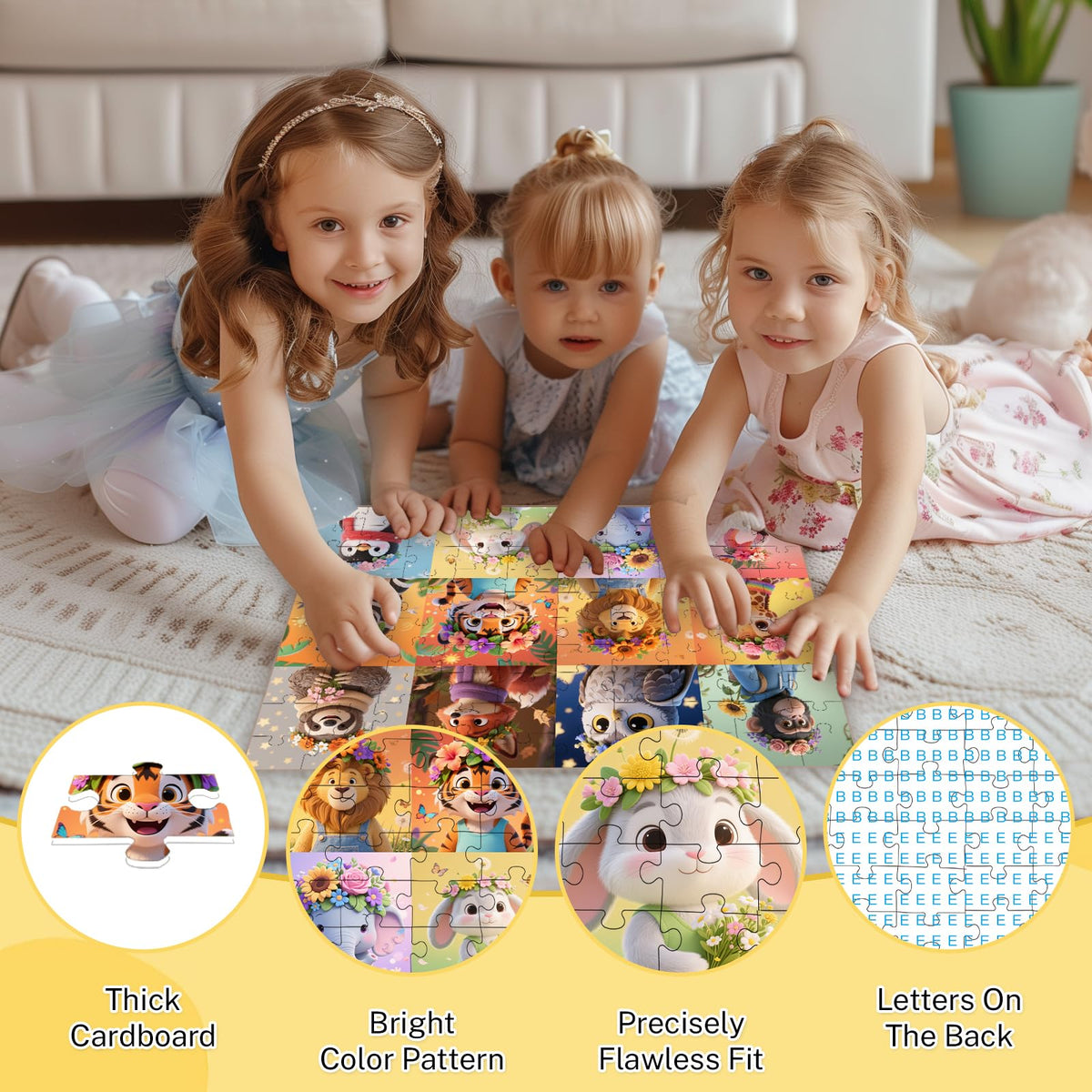 Jomzuci cute animals theme puzzle sparks imagination for young learners
