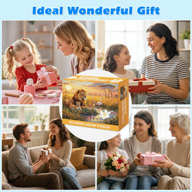 Jomzuci thick-piece puzzles, easy-grip design for seniors with dexterity challenges.