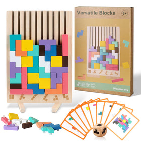JONEG dice-matching stacking blocks encourage quick thinking and cooperative play.