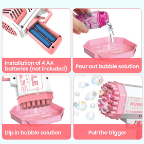 JONEG durable bubble machine withstands active play and frequent use.