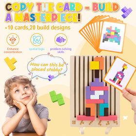JONEG pattern cards challenge kids with engaging design tasks.
