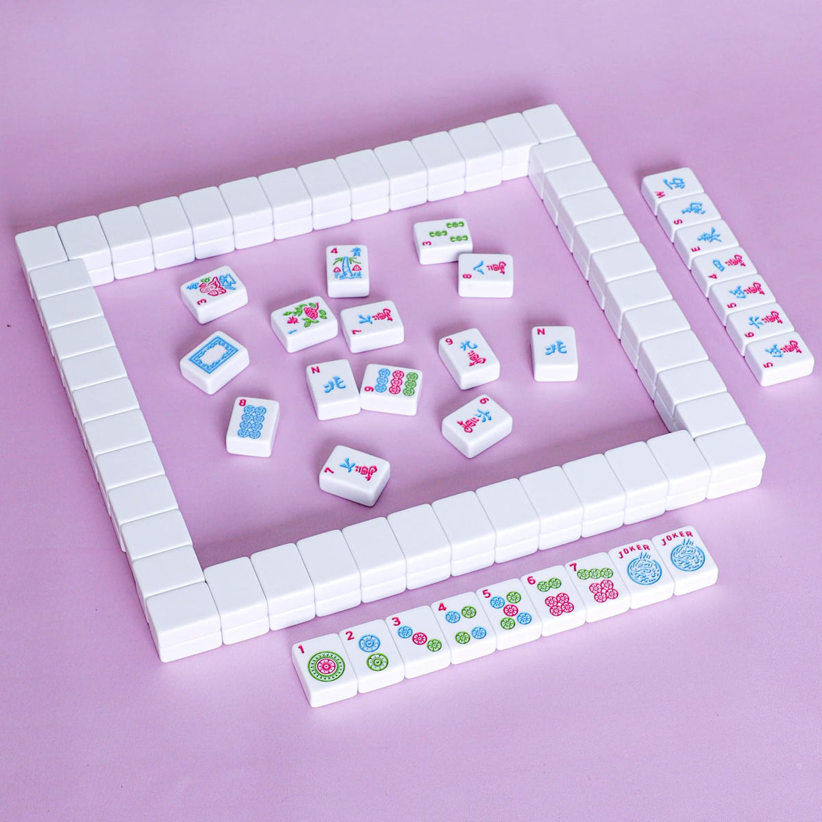 Jongyance compact portable mahjong tiles ideal for travel and casual games