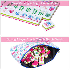 Jongyance complete 160-tile set includes all suits for authentic American Mahjong gameplay.