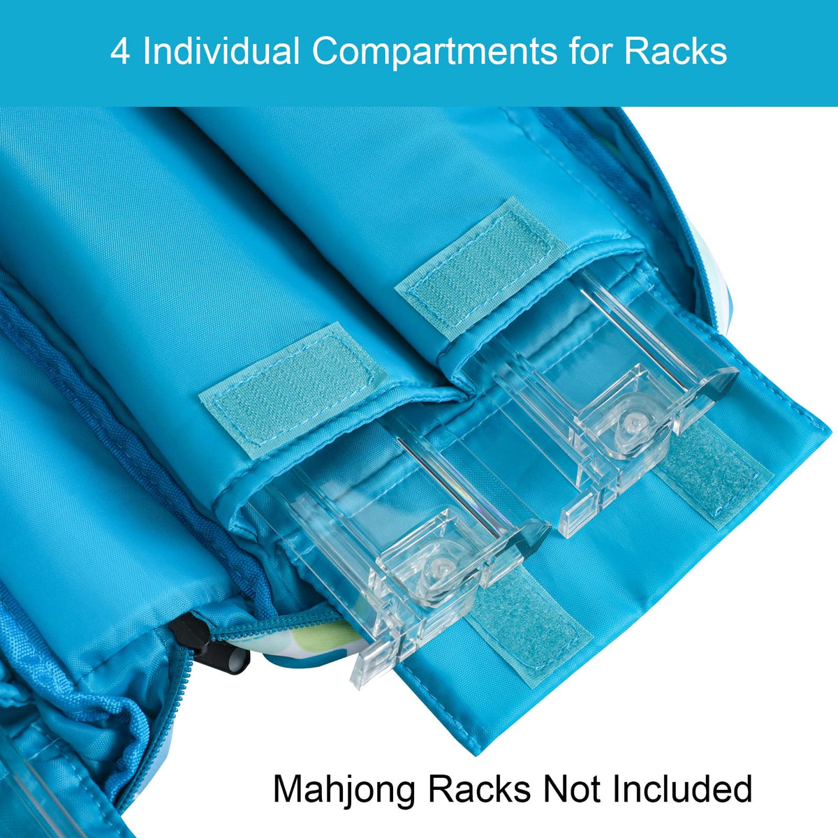 Dual-carry handles of Jongyance green rack bag ready for travel.