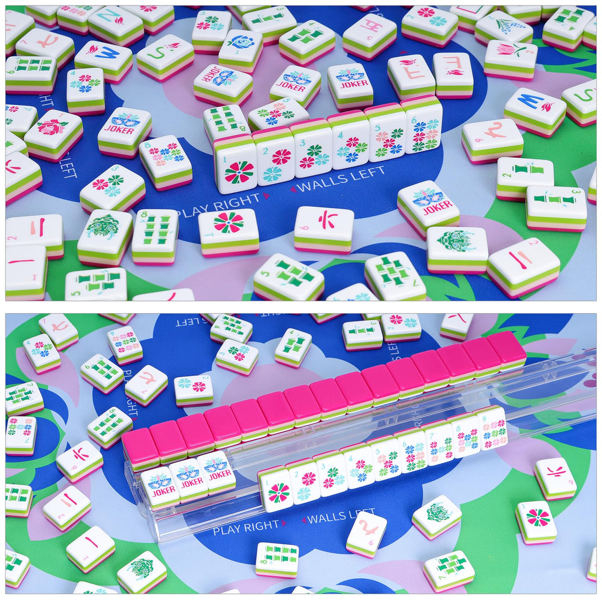 Complete Jongyance Mahjong set displayed for travel-ready play