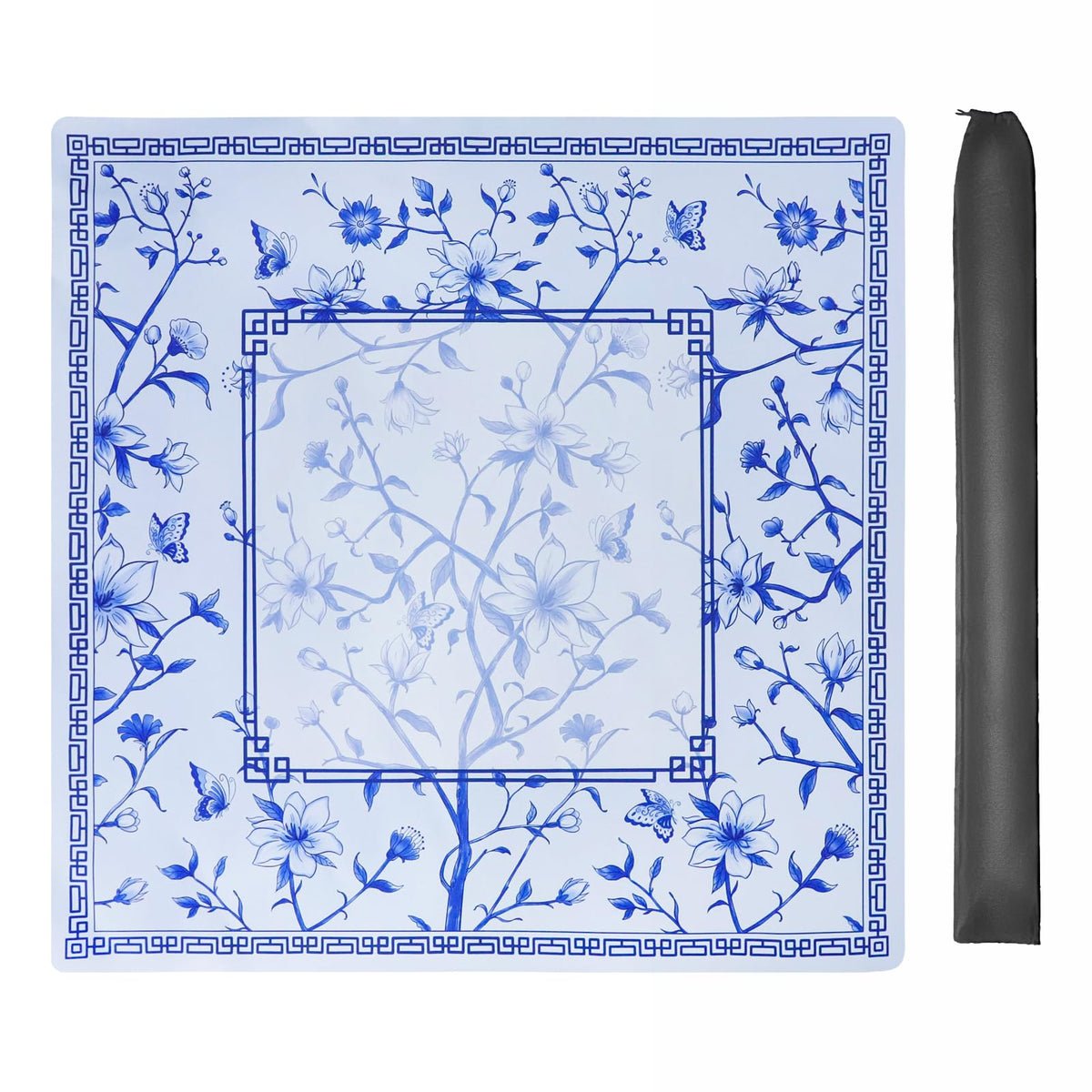 Jongyance Large Blue Mahjong Mat with pattern design for stylish game nights and enhanced gatherings