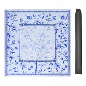 Jongyance Large Blue Mahjong Mat with pattern design for stylish game nights and enhanced gatherings