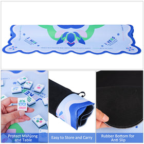 Anti-slip backing keeps Jongyance Mahjong Mat secure during play.