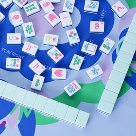 Multi-use Jongyance Mahjong Mat suitable for mahjong, poker, dominoes, and more.