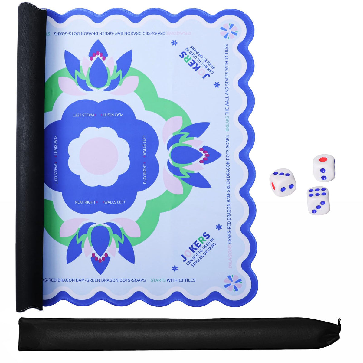 Noise-reducing rubber backing minimizes sound during tile movement.