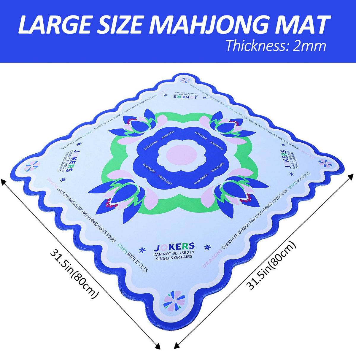 Jongyance mat rolled into carrying bag for easy transport and storage.