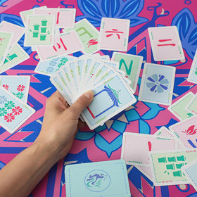 Jongyance mahjong cards feature clear characters for easy reading during play