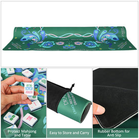 Jongyance 33x33 inch mat fits square tables well