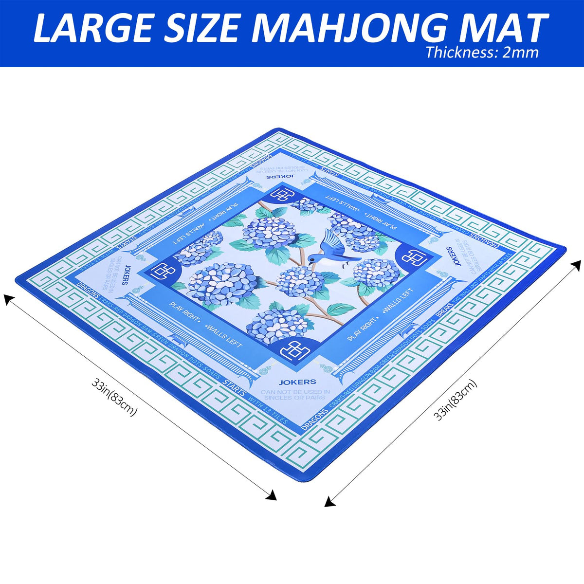 Carrying bag included with Jongyance Mahjong mat for easy transport