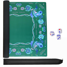 Jongyance mat supports mahjong, poker, dominoes, and more
