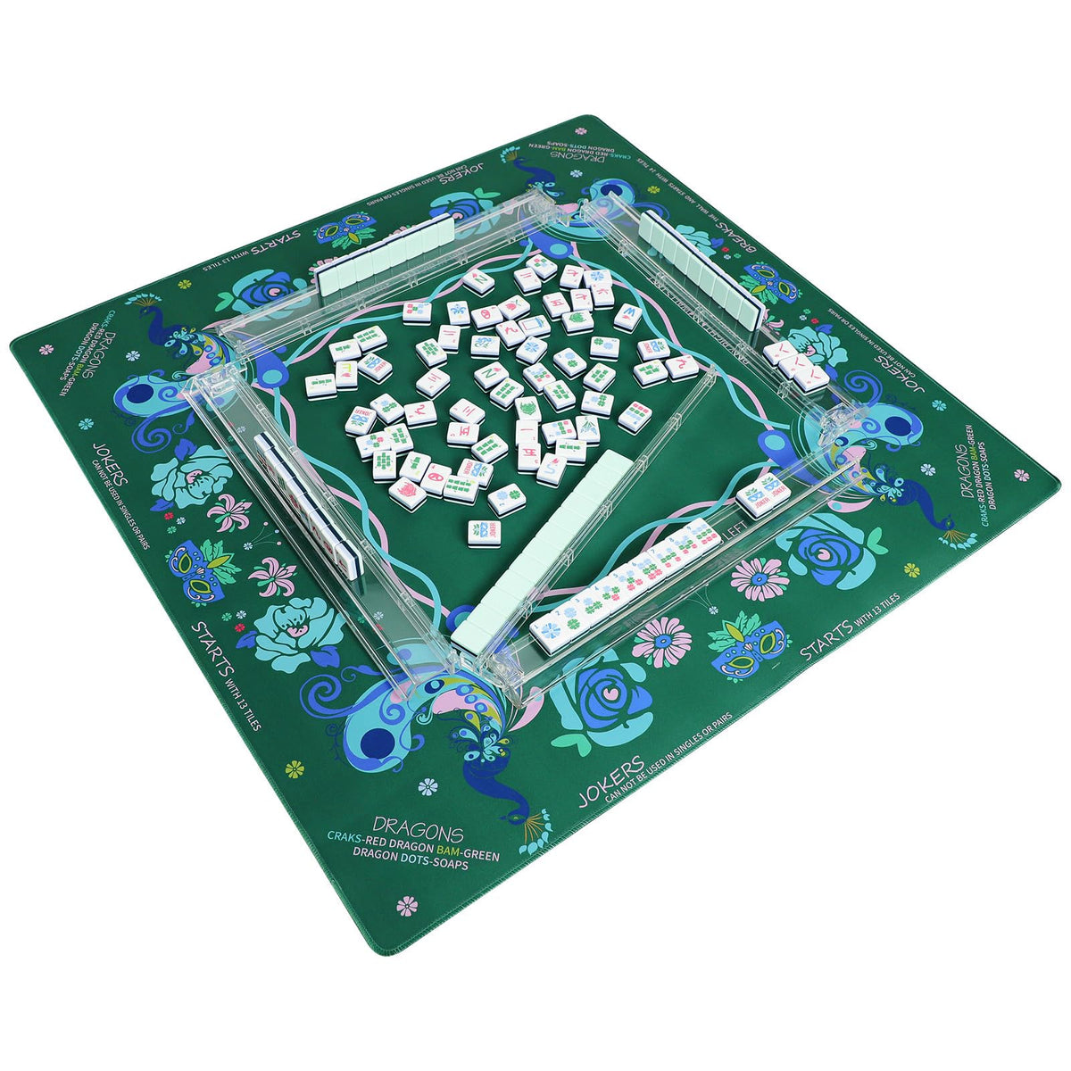 Jongyance noise-reducing mat quiets table chatter for focused games