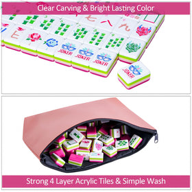 Mahjong racks and pushers from Jongyance for organized setup