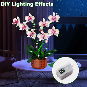 Joniuuca durable ABS plastic orchid remains vibrant and fade-free