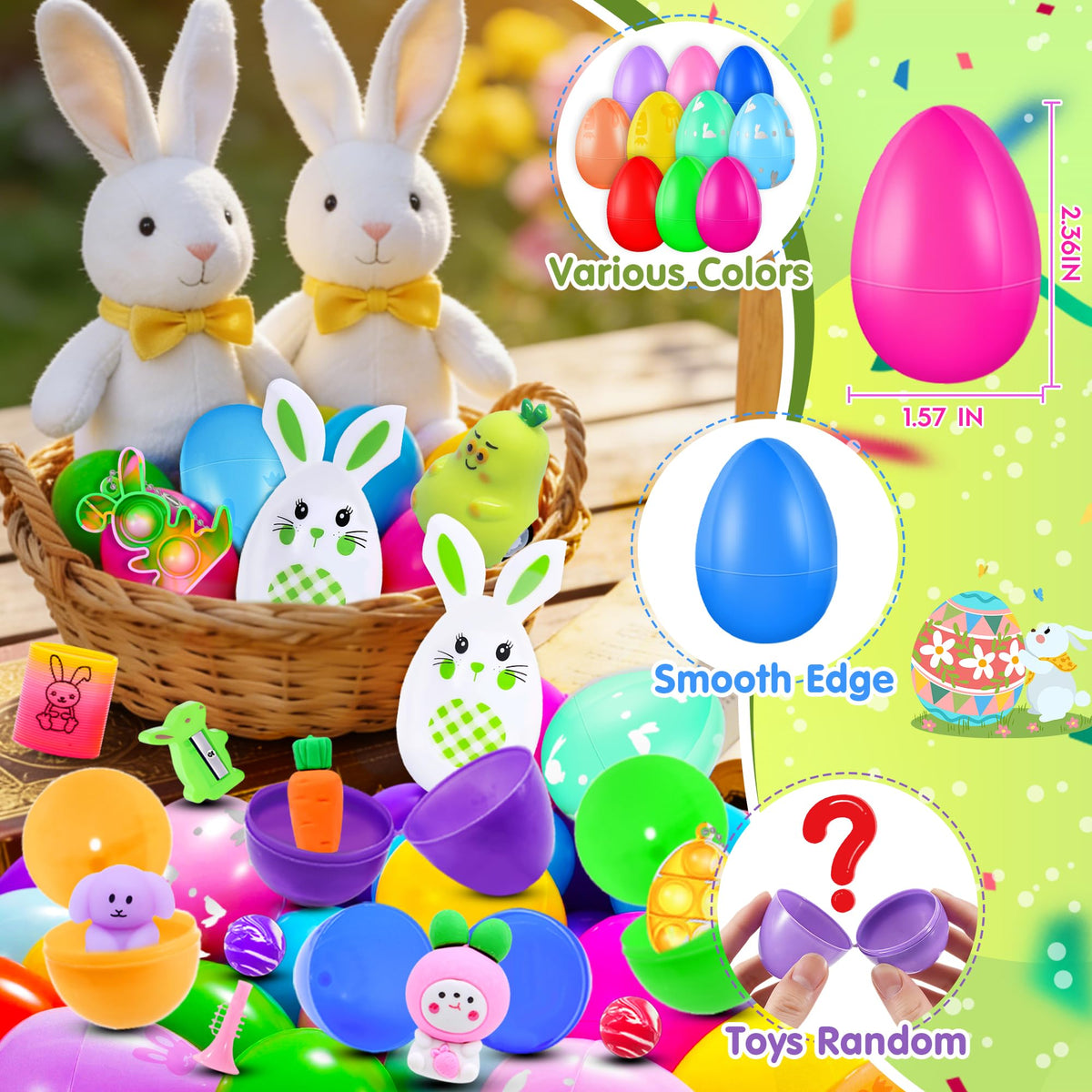 Jookamar ready-to-go Easter eggs for play, enhancing quick setup and endless fun.