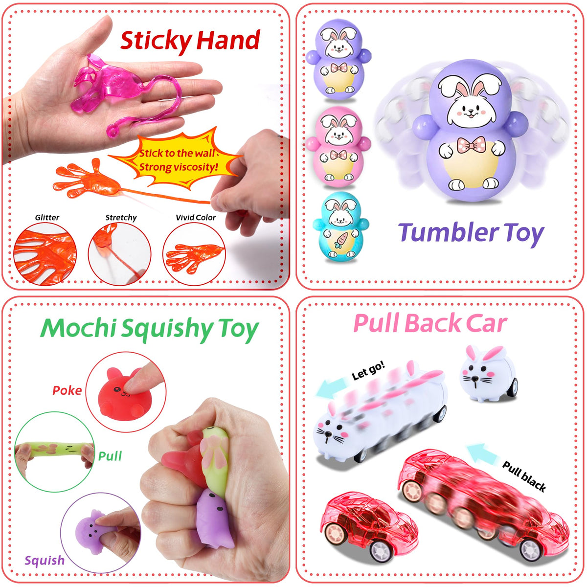 Jookamar eggs for Easter egg hunts with built-in surprises.