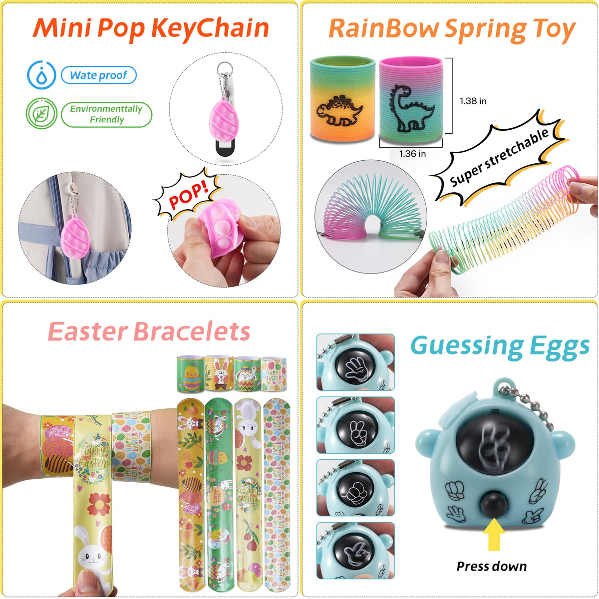 Jookamar premium, child-safe eggs with toys inside.
