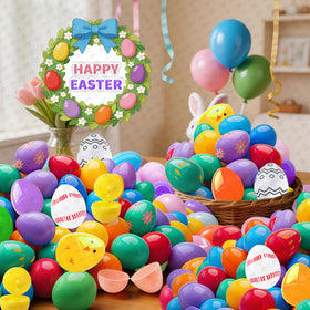 Jookamar white painting Easter eggs for DIY decorating
