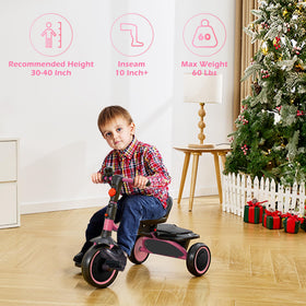 JooKiddie Tricycle sturdy frame supports safe, confident rides