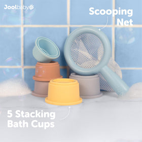 Jool Baby bath scoop net for quick toy collection and dry-off