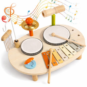 JOOMLAFLY baby drum set assembly for quick, tool-free setup