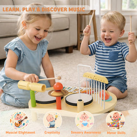 JOOMLAFLY baby drum set tone block for tactile play