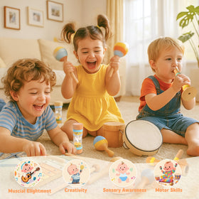 JOOMLAFLY baby musical set triangle to spark percussion