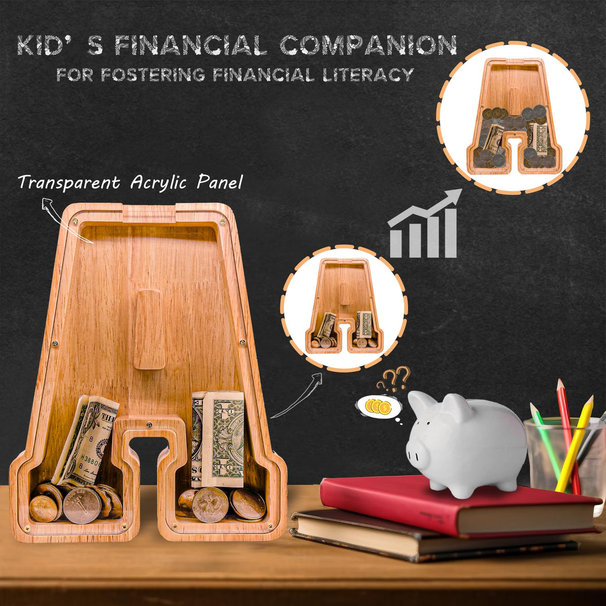 JOOMLAFLY letter piggy bank customization for name engraving