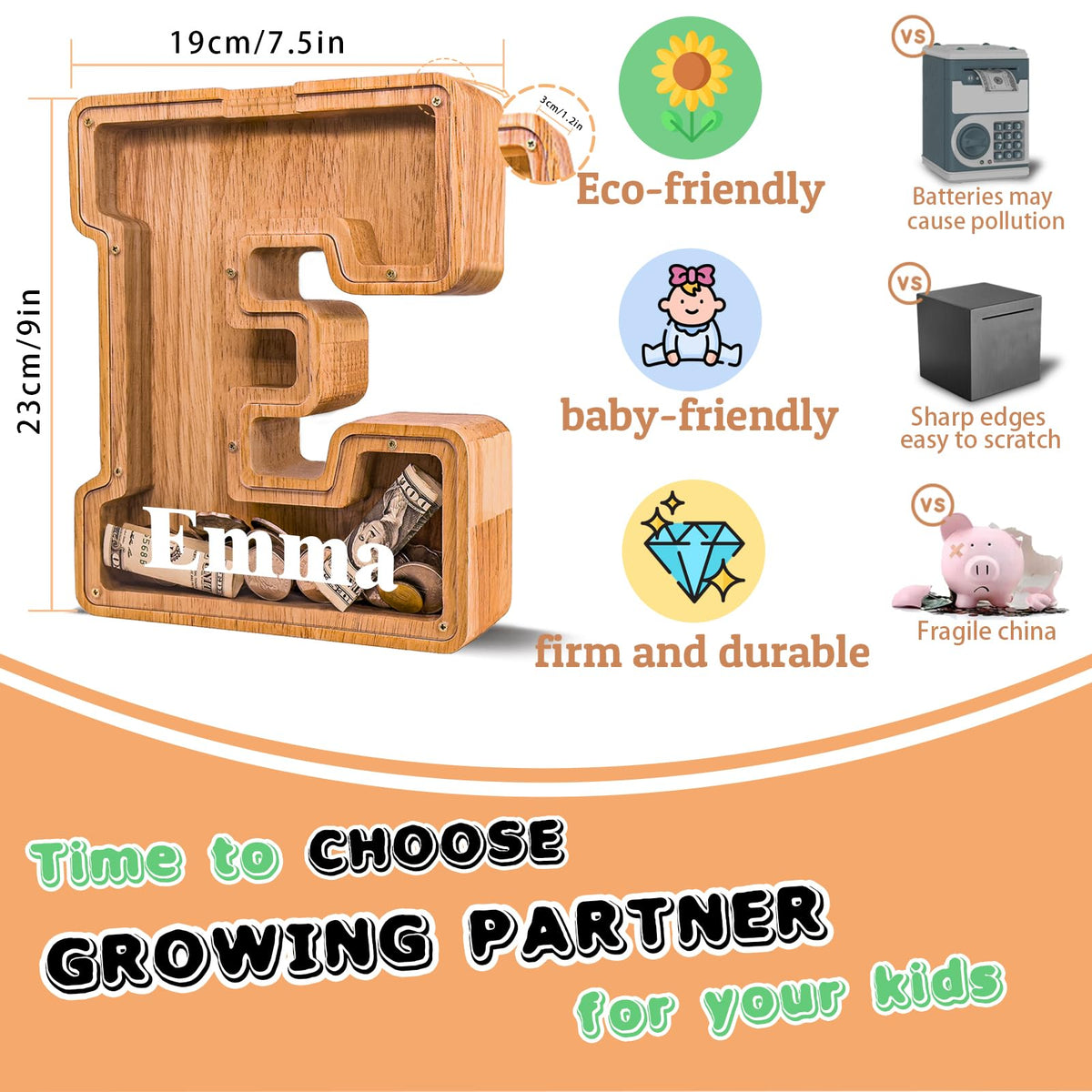 JOOMLAFLY nine-inch height provides larger coin and bill capacity.