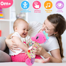 Joosharkidz seahorse colorful sensory toy supports early development