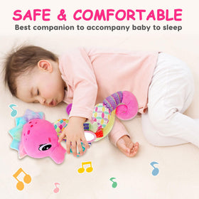 Joosharkidz seahorse crinkle texture enhances sensory exploration for infants