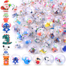 Joottuan gumball capsules in clear 100-pack, ideal for prizes