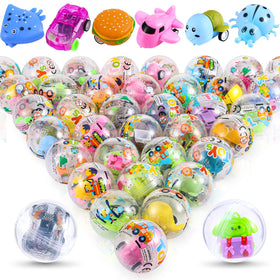 Joottuan gumball capsules clear 2-inch with colorful toys inside for claw machine prizes