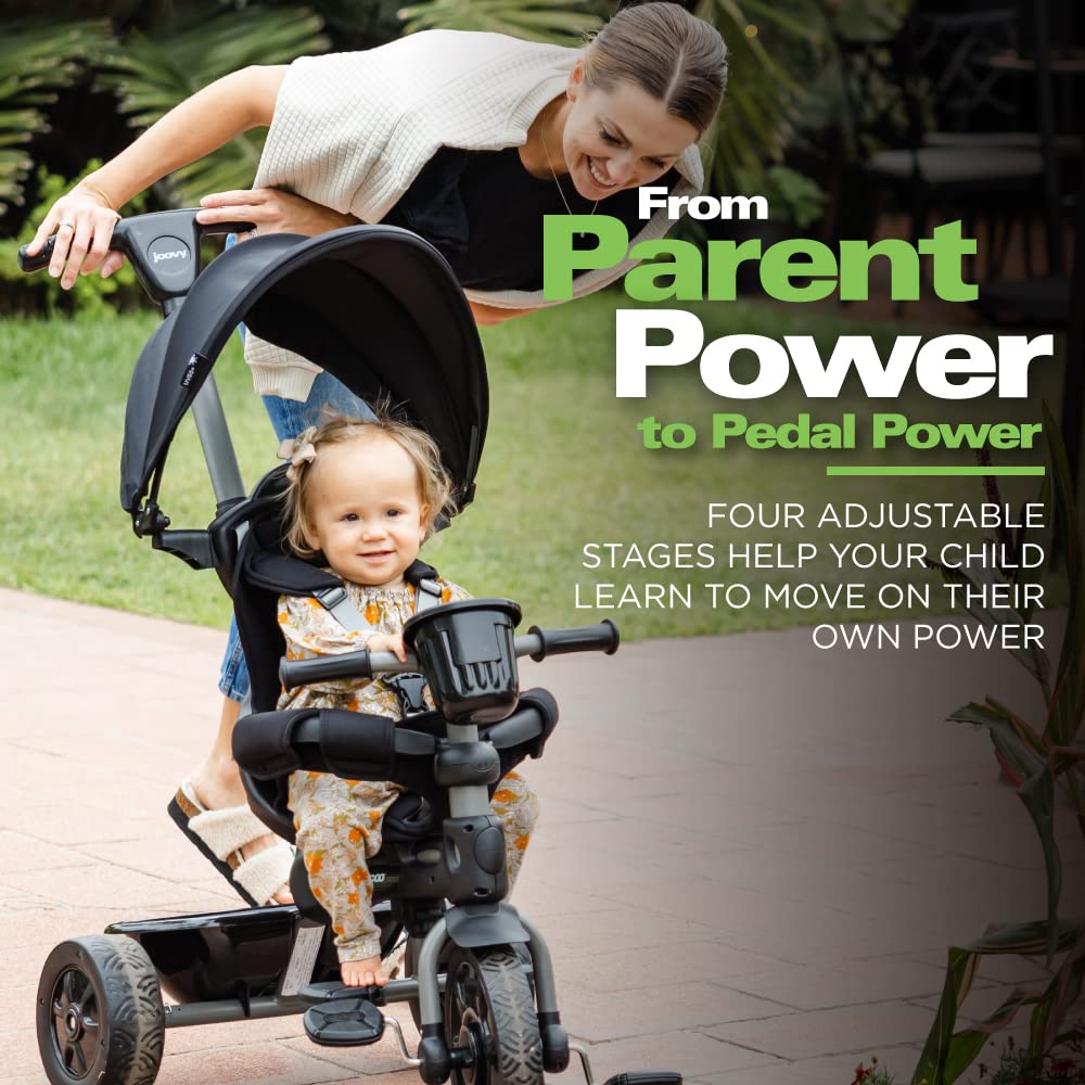 Joovy Tricycoo 4.1 four-stage setup grows with your child through milestones